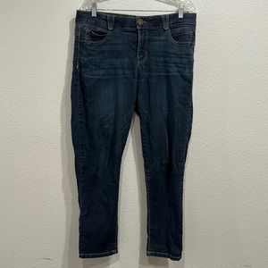 Democracy Ab Solution Dark Wash Mid Rise Jeans SZ 12